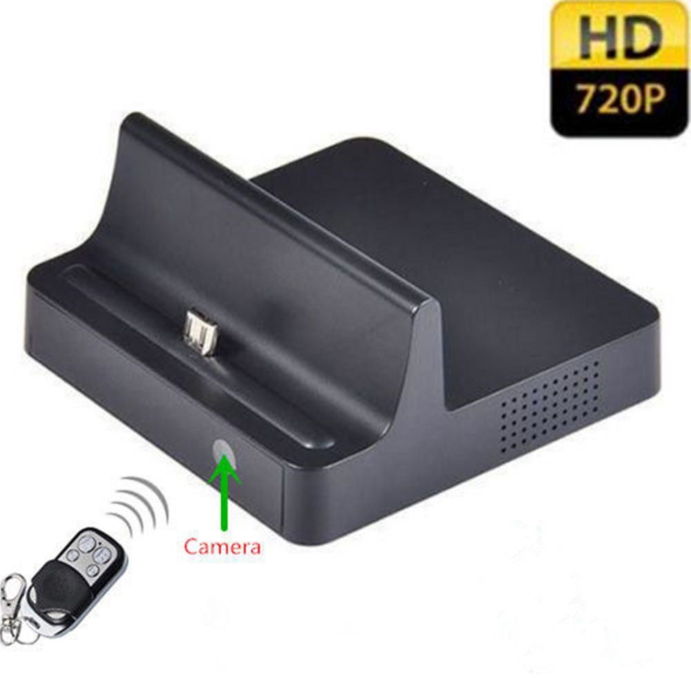 HD Dock Charger Spy Camera Phone Charging Dock Hidden Spy Camcorder