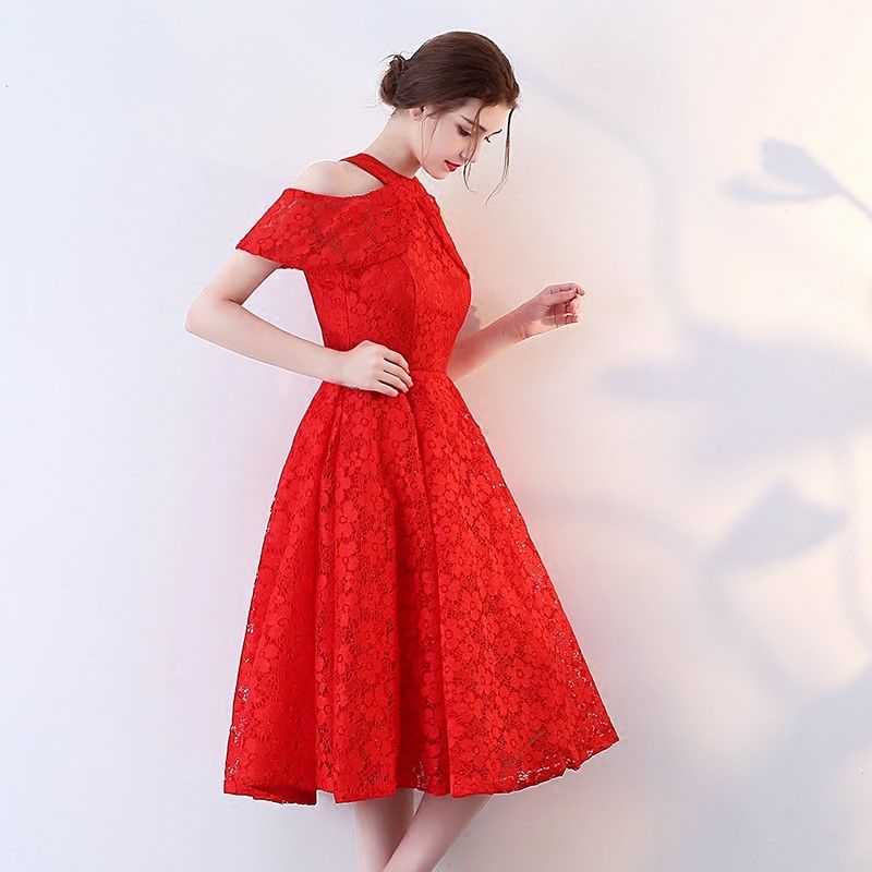 one piece dress red colour