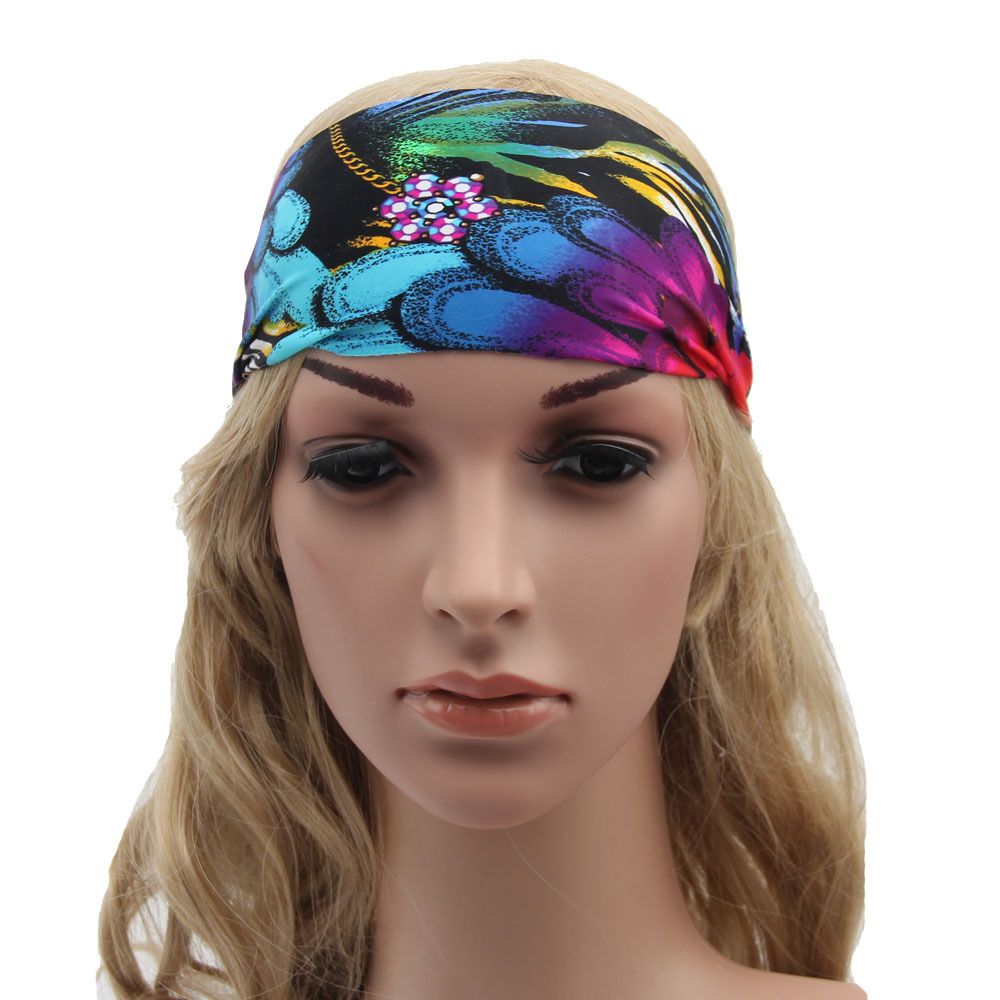 Women Sport Yoga Workout Exercise Headband Elastic Wide Stretch Hair Band Wrap Women Sport Yoga Workout Exercise Headband Elastic Wide Stretch Hair Band Wrap