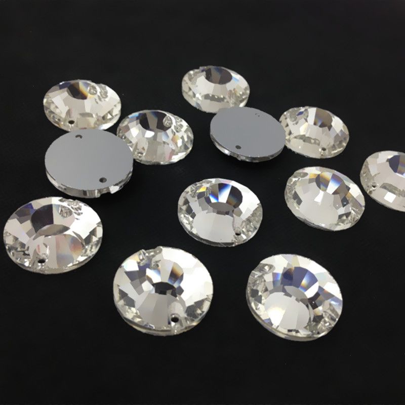 flat crystal beads
