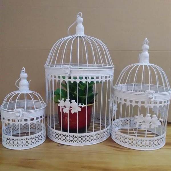 2019 Wholesale Iron Bird Cage Wall Birdcage Flower Decoration