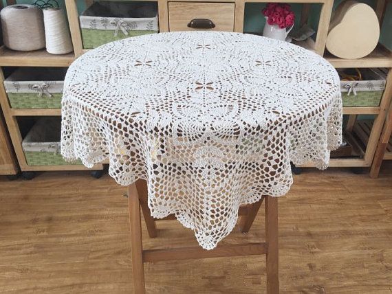Acquista Nuova Tovaglia Quadrata Con Motivo Alluncinetto Tovaglia Stile Vintage Topper Da Tavolo Modello Chic La Decorazione Domestica 34x34 Pollici Quadrati A 23 49 Dal Crochetlxj Dhgate Com