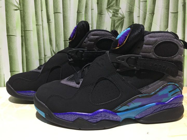 black and purple 8s