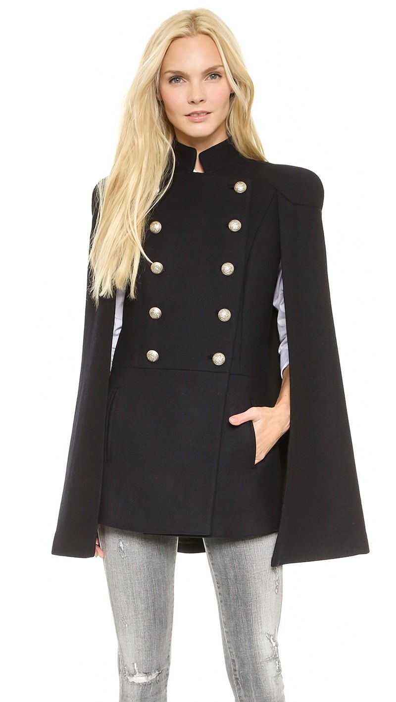 designer cape coat