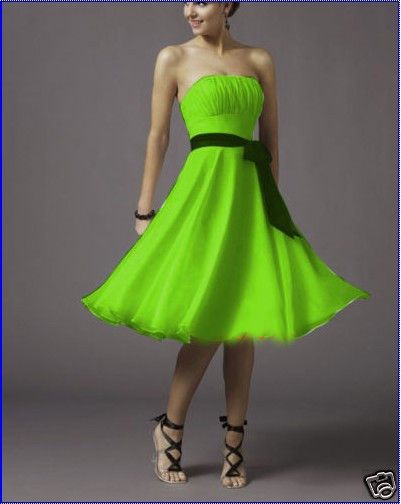 neon green plus size dress