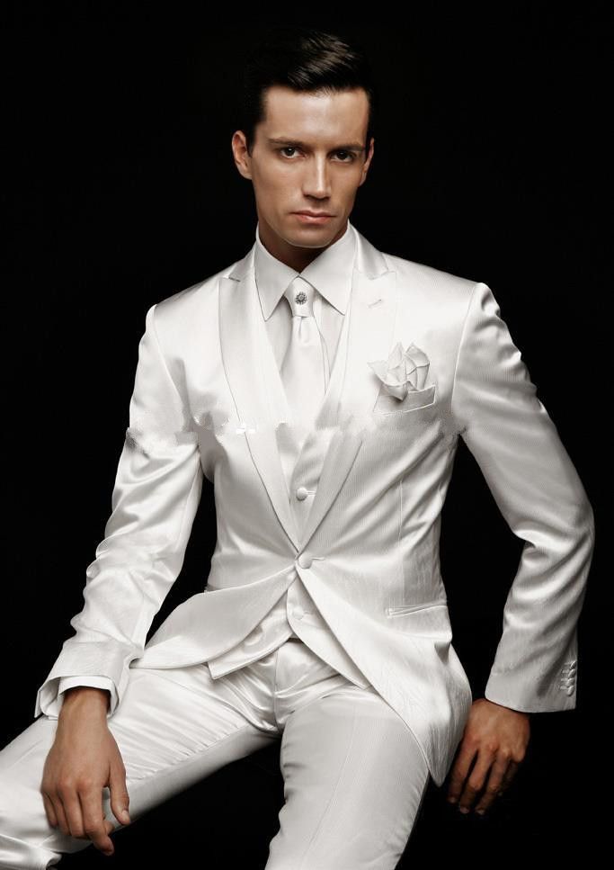 Compra Nueva Llegada Esmoquin Blanco 2015 De Alta Calidad Para Hombre Boda  Smoking Tamaño Disponible Mejor Traje De Hombre Chaqueta + Pantalones +  Corbata + Chaleco Envío Gratis Barato | Entrega Rápida Y Calidad | Es.Dhgate