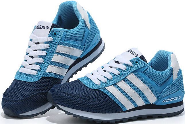 Originales Adidas NEO 10K Running zapatos para las mujeres de hombres de 2016 Nueva malla barato Deportes El activar Ejecutar zapatillas de deporte Negro Azul Tamaño 36-44 de la nave libre