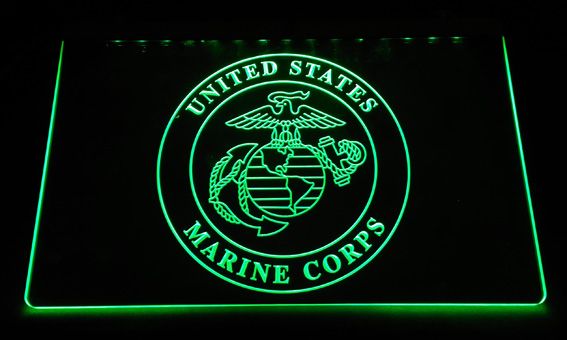 Best LS2485 G U.S. Marine Corps LED Neon Light Sign Decor Dropshipping
