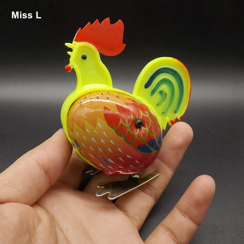 Colección Clásica Retro de cuerda de cuerda de Metal Juguete de Estaño Antiguo Chook