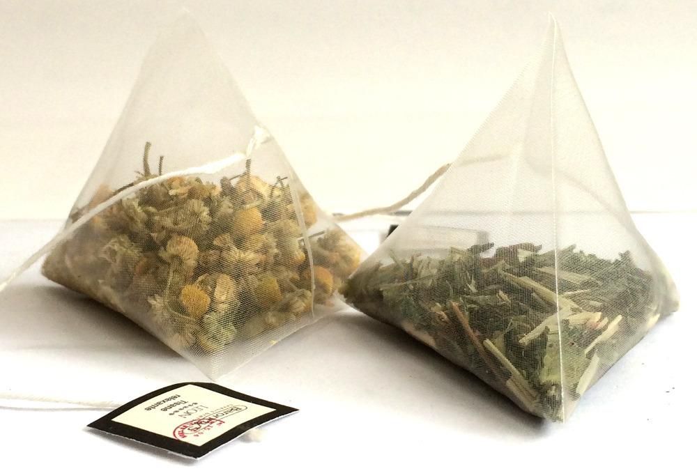 2020 5.5*7cm Biodegradable Non Woven Pyramid Tea Bag Filters Nylon