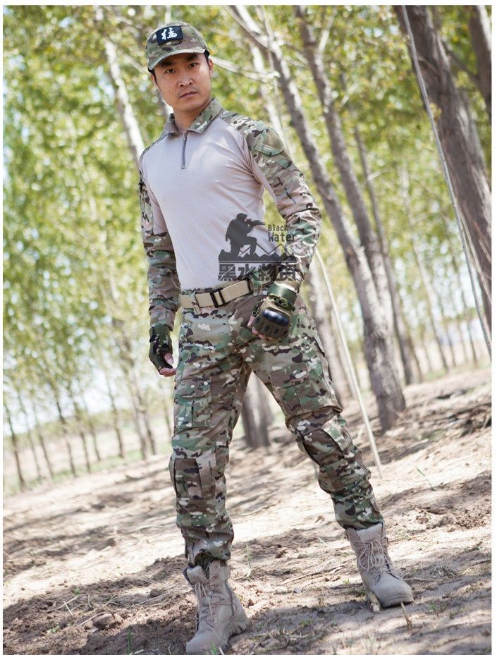 JOYASUS Camouflage Pantalon Chemise Militaire Homme Camo Deguisement Militaire for Armée Paintball Airsoft Chasse 