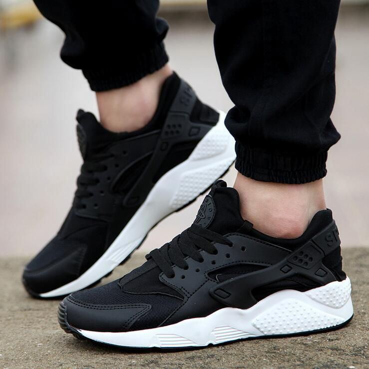 black and white huaraches womens