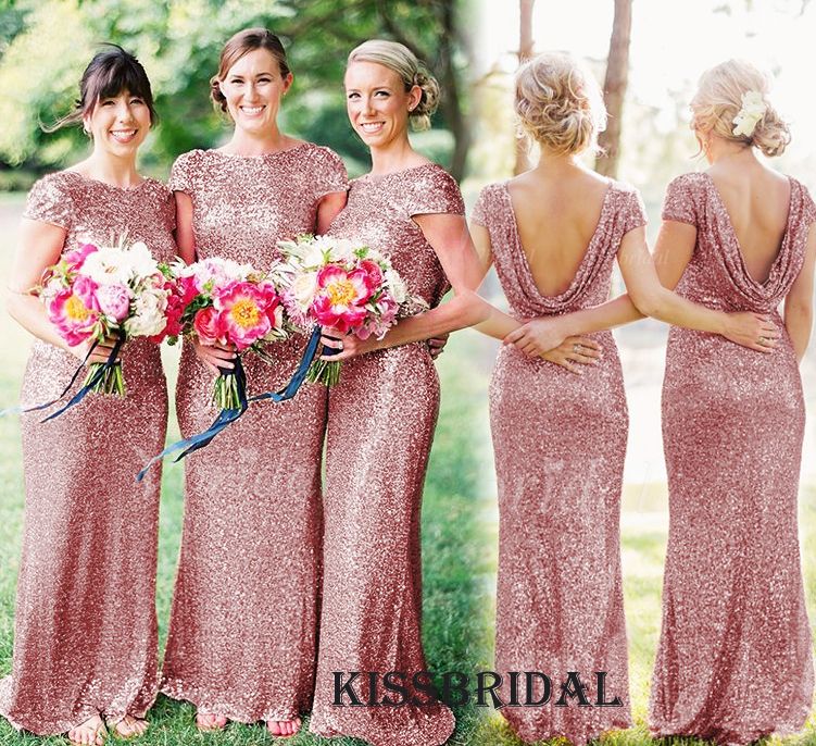 glitter bridesmaids dresses