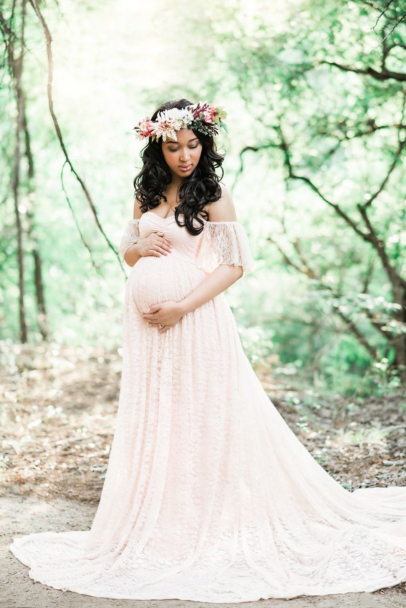 Maternity Lace Dress Gowns For Photo ...