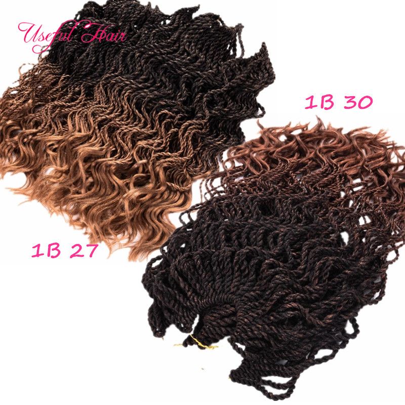 2021 New Style Pre Twisted Curl Senegalese Twist Crochet Braids Hair 16inch Half Wave Half Kinky Curly Hair Extensions Synthetic Braiding Hair From Useful Hair 3 59 Dhgate Com