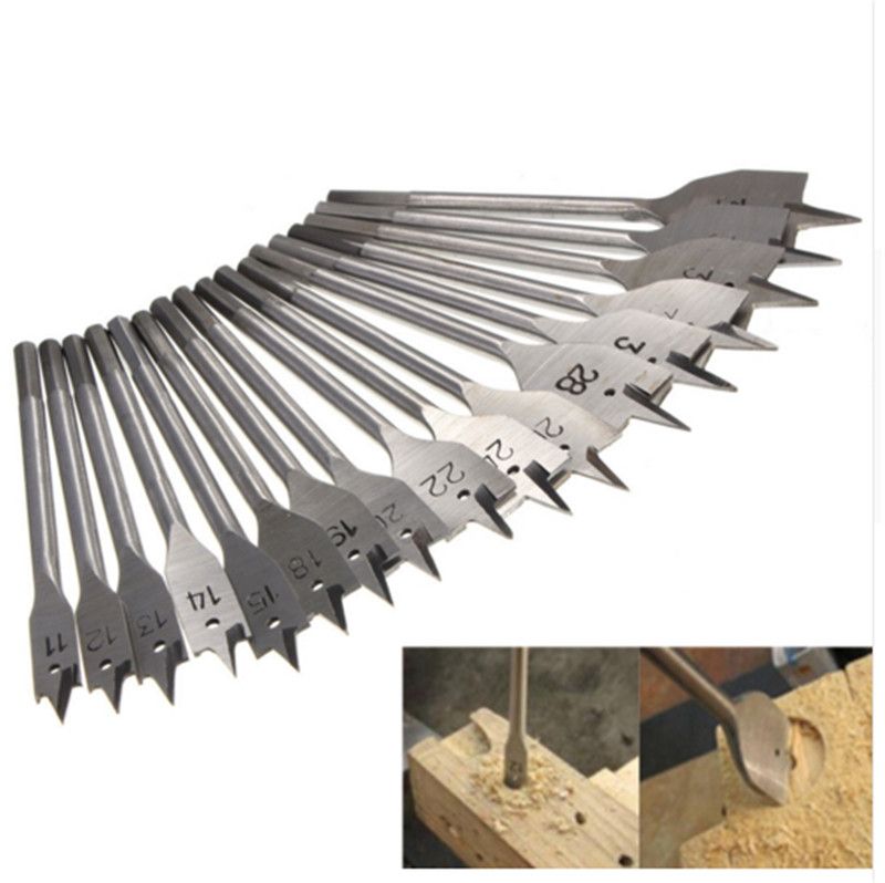 Punte da Trapano for Legno Sega Set di Utensili da Taglio for Legno Piatto Noioso Foro for Lavorazione del Legno Punta da Trapano in Metallo Duro da 16 Pezzi Punte da Trapano for Legno Sega Set di Utensili da Taglio for Legno Piatto Noioso Foro for Lavorazione del Legno Punta da Trapano in Metallo Duro da 16 Pezzi