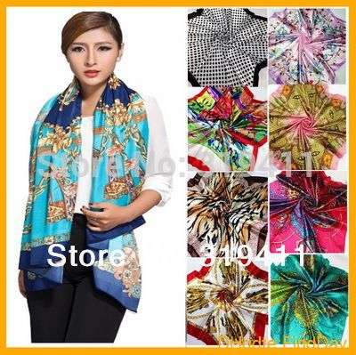 big silk scarf