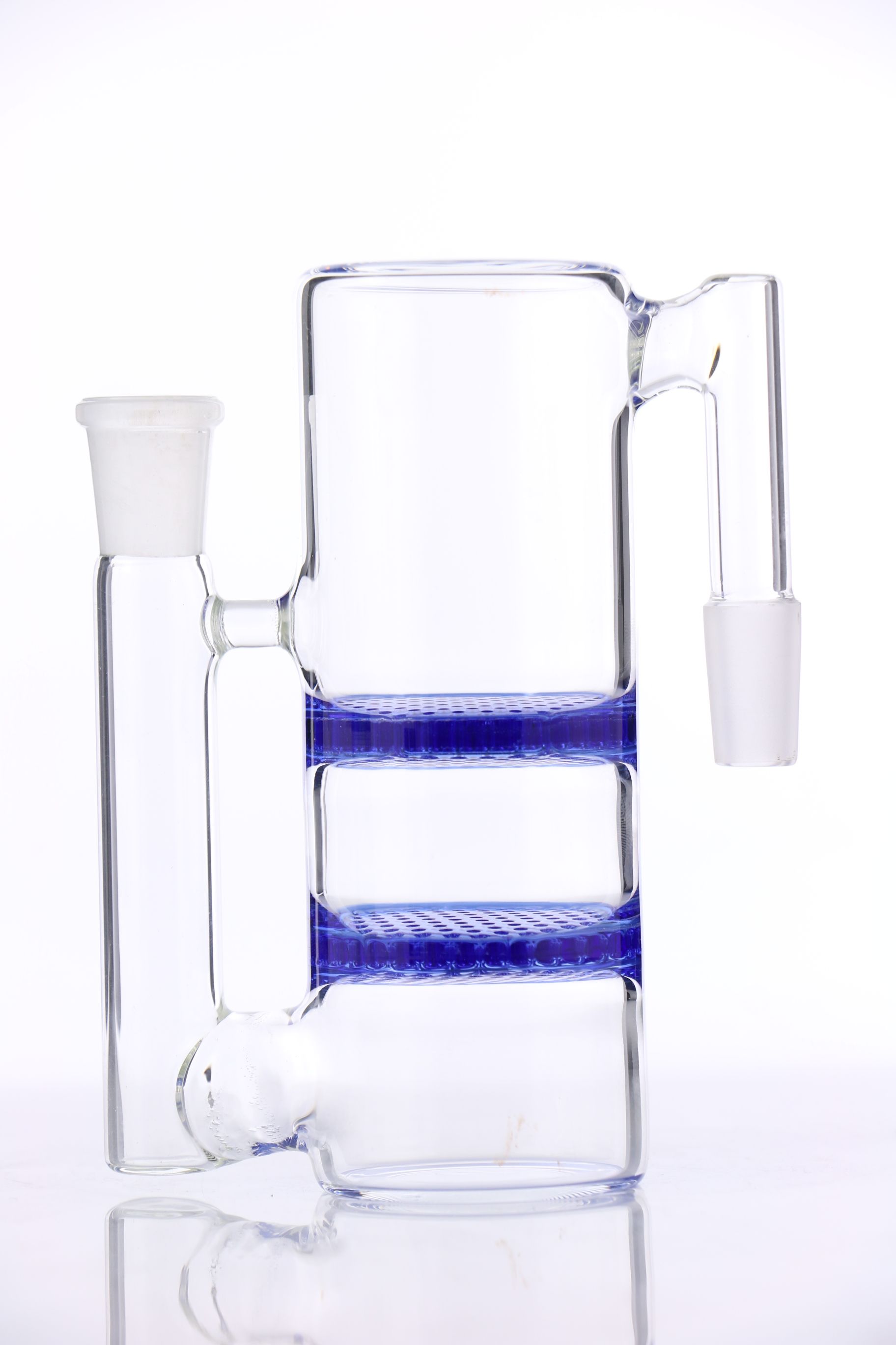 Giunto in vetro 14mm 18mm per accessori per bong di vetro spesso Blu, 18mm