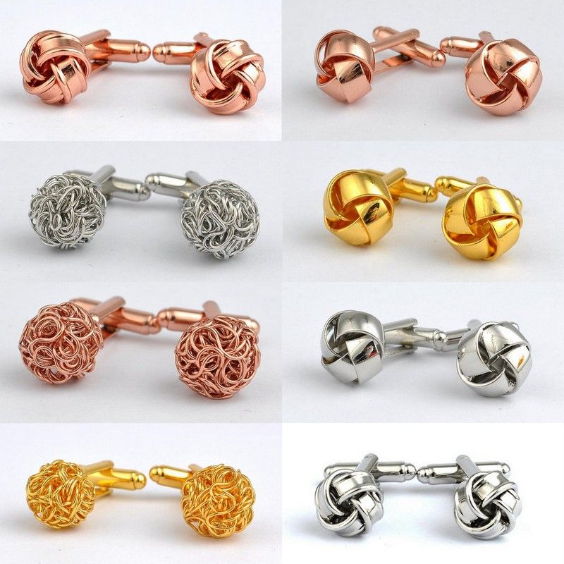 Bijoux mariage homme Boutons de manchettes orange