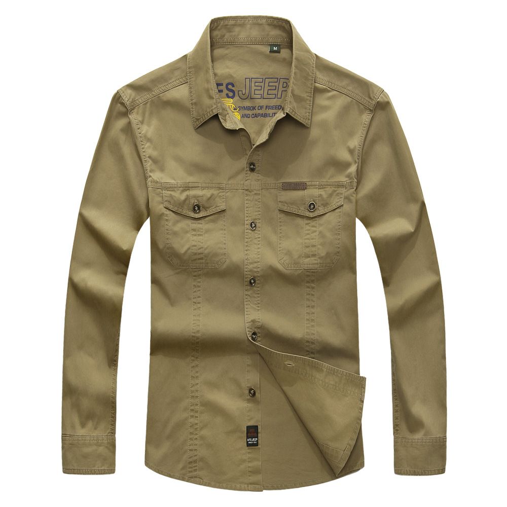 khaki green shirt mens