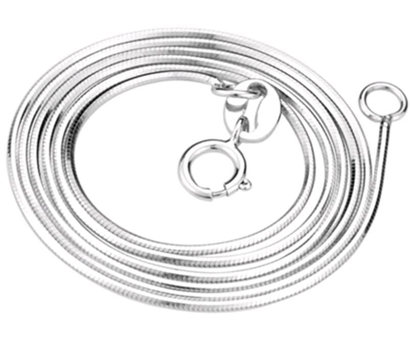 2021 45cm 18 Inches Snake Chains Rhodium Plated Lobster Clasps Single Round Chains For Pendant Necklace Made Fashion Jewelry Manufactory From Jane012 0 73 Dhgate Com