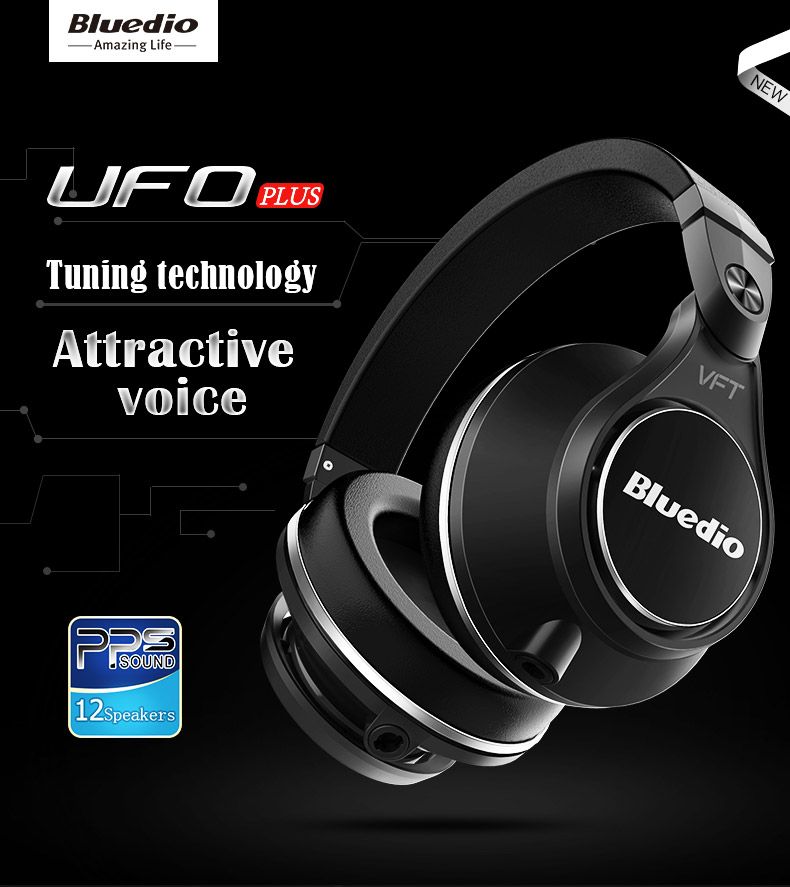 Acquistare Bluedio U Plus UFO Cuffie Bluetooth Wireless Patented PPS12  Driver Auricolare DJ DJ Over Ear Pro Extra Bass Economico | Consegna Veloce  E Qualità | It.Dhgate
