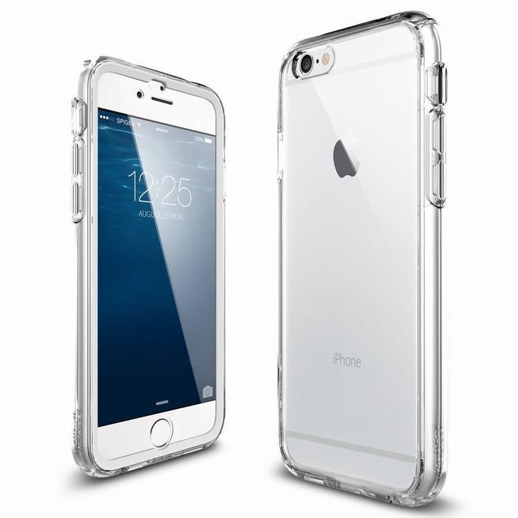 Transparente de silicona TPU móvil funda protectora Apple iPhone 6/6s FLIP CASE COVER 