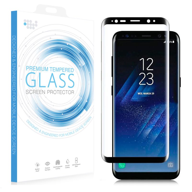 Para Samsung Galaxy S8 S9 100% transparente Protector de Pantalla de Vidrio Templado Premium Para Samsung Galaxy S8 S9 100% transparente Protector de Pantalla de Vidrio Templado Premium