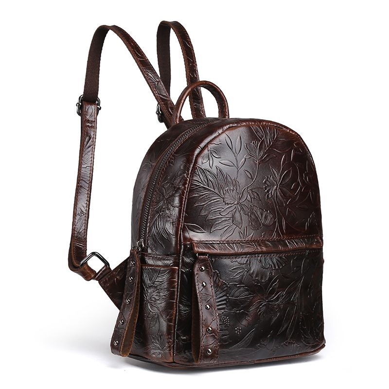 dark brown backpack