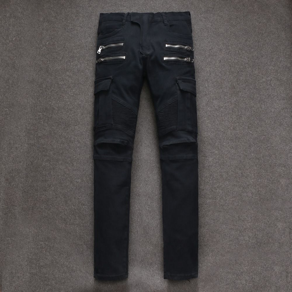 black slim fit cargo pants