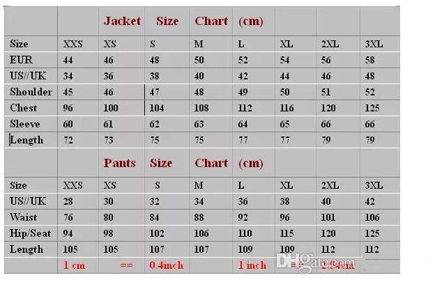 Men S Suit Coat Size Chart