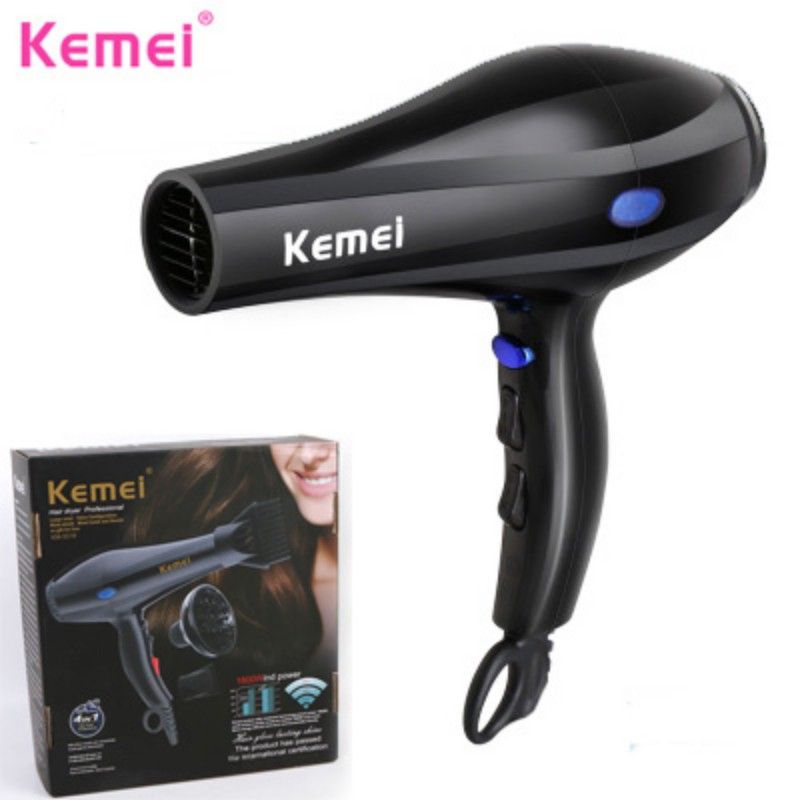 Kemei Blow Dryer Hair Dryer Professional 2000w Luminous High Power