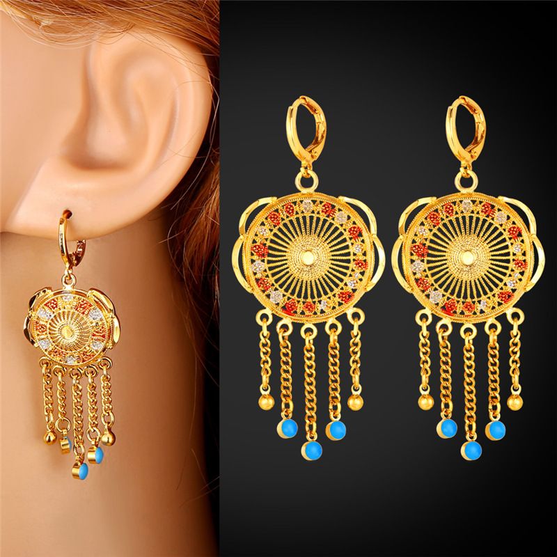 New trendy gold earrings Clearance