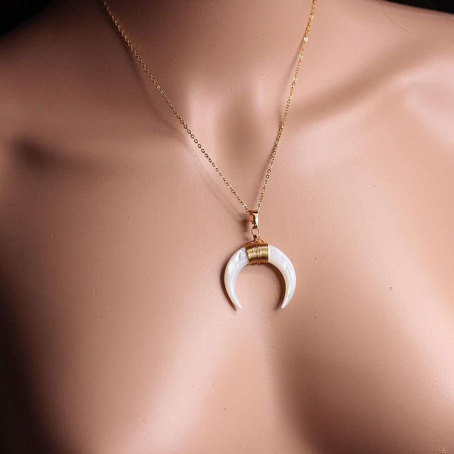horn necklace bridesmaid gift