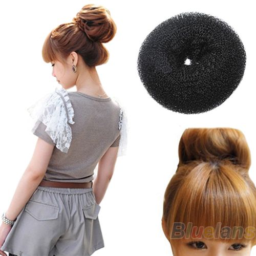 2016 Hair Donut Bun Ring Shaper Roller Styler Maker Brown Black