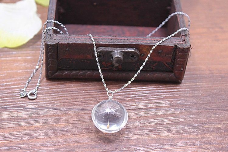 Dandelion Time Gem Crystal Necklace 2024 www.epicamlv