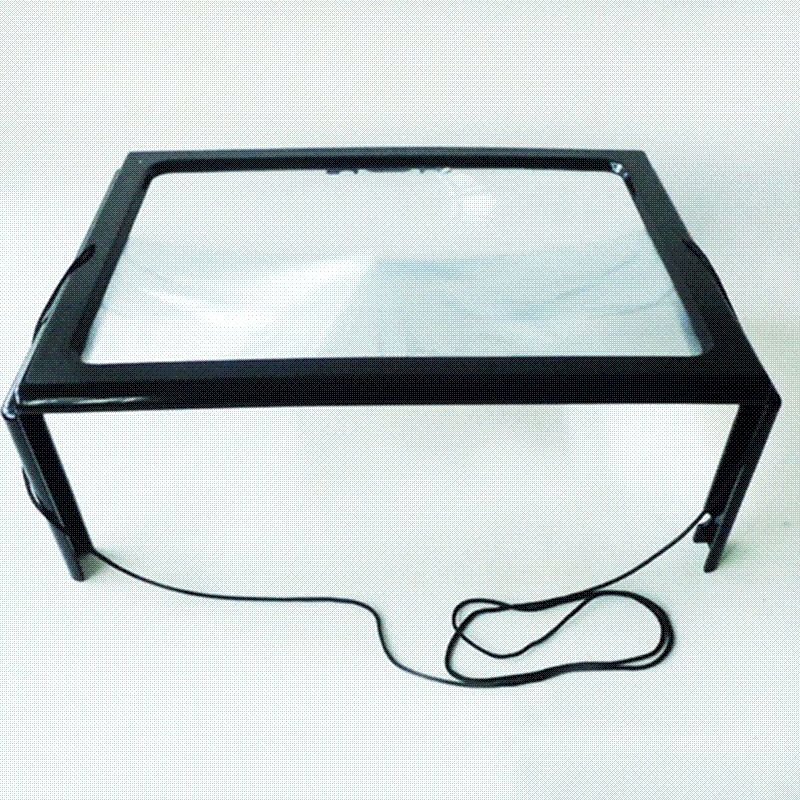giant large hands free magnifying glass with light led magnifier