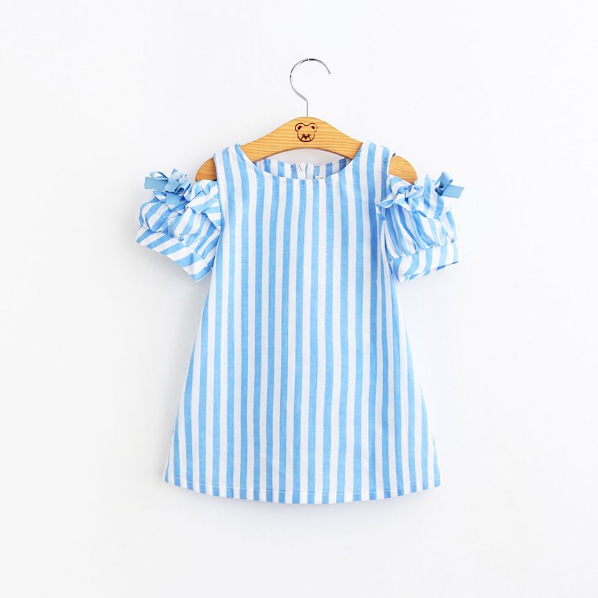 off shoulder baby frock