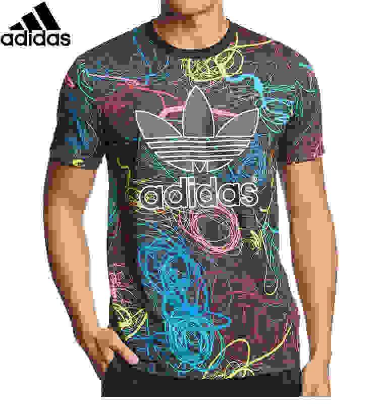 El extraño Paja ley Adidas originales Marca las camisetas para los hombres camiseta de manga  corta del hombre del verano