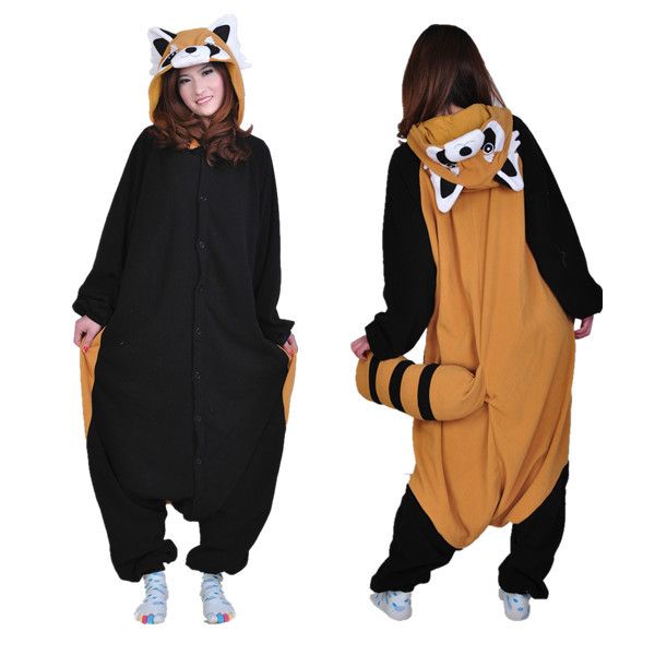Ss Nuevo Adulto Animal Mapache Pijamas Sleepsuit Cosplay Pijamas Anime Sleepwear Traje De 29,3 | DHgate