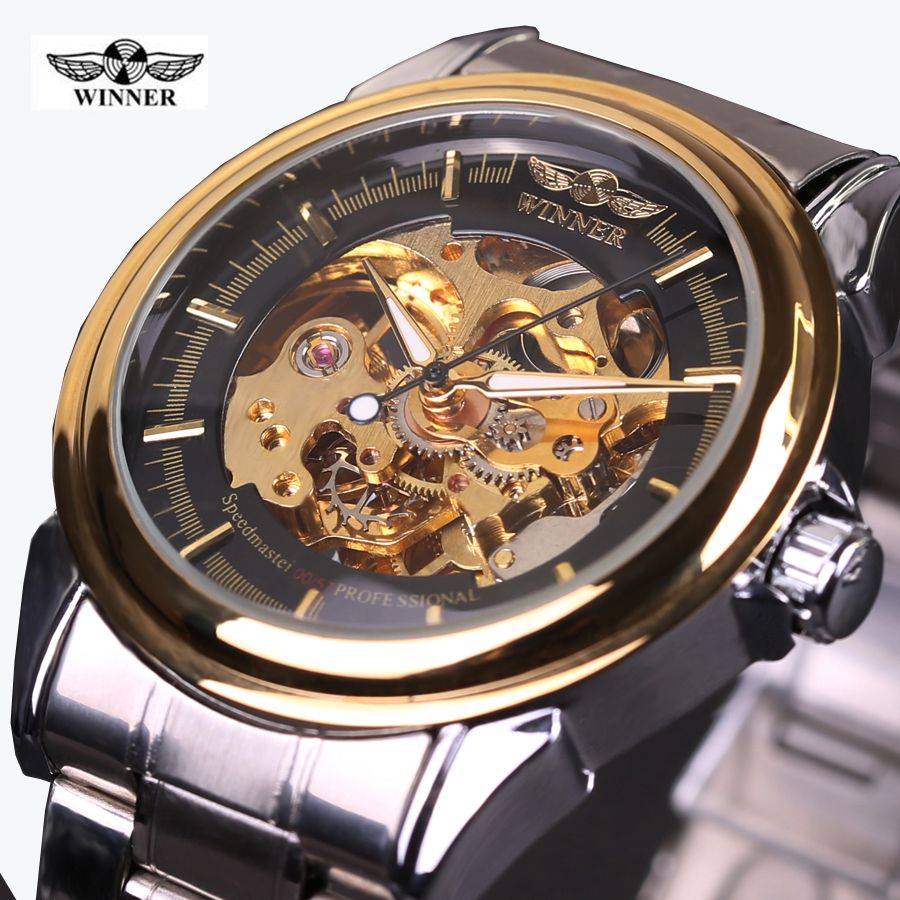 men's winner skeleton watches