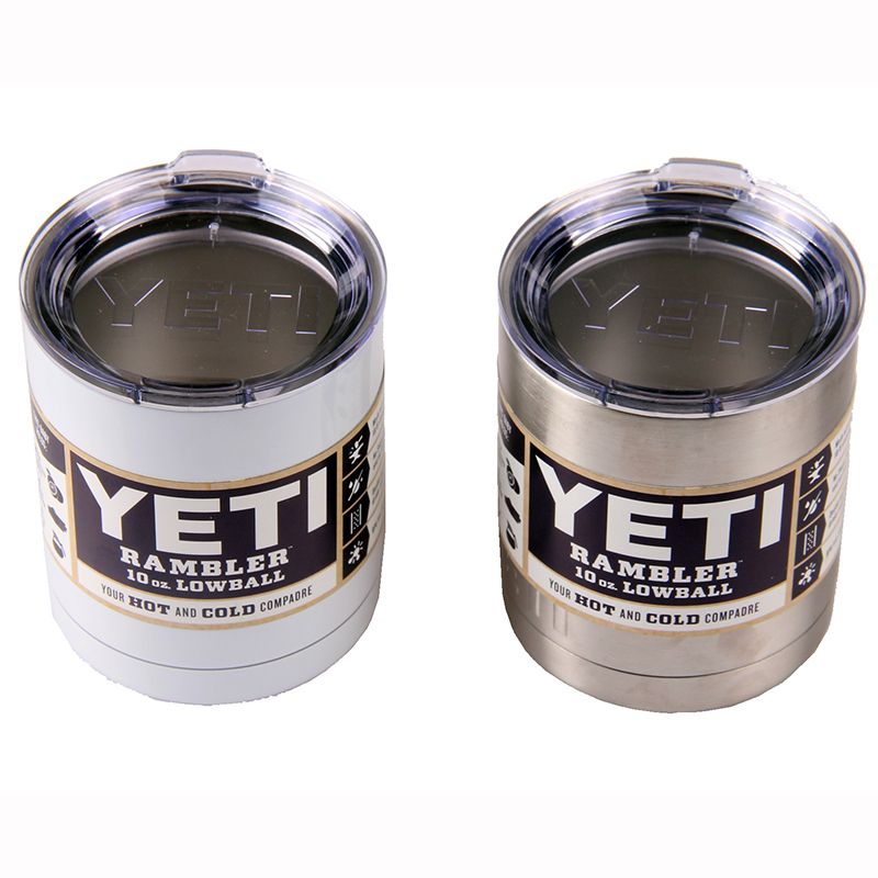 YETI 10oz Ranbler Lowball Stainless Tumbler 10oz Rambler Cups Yeti Coolers Cup Yeti Sports Mugs