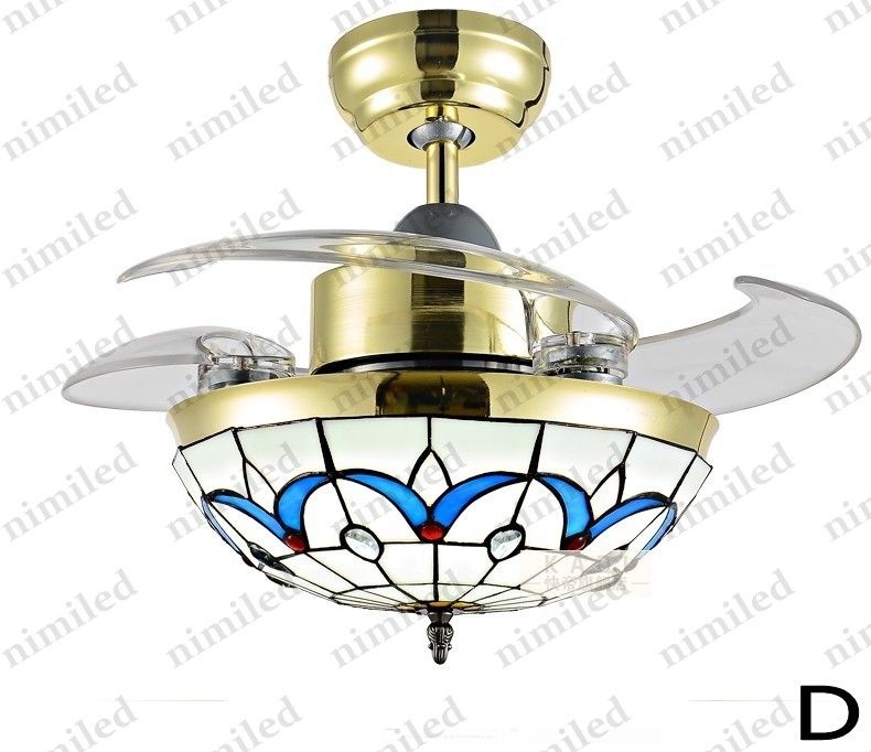2019 Nimi921 36 42 Invisible Ceiling Fan Light Mediterranean