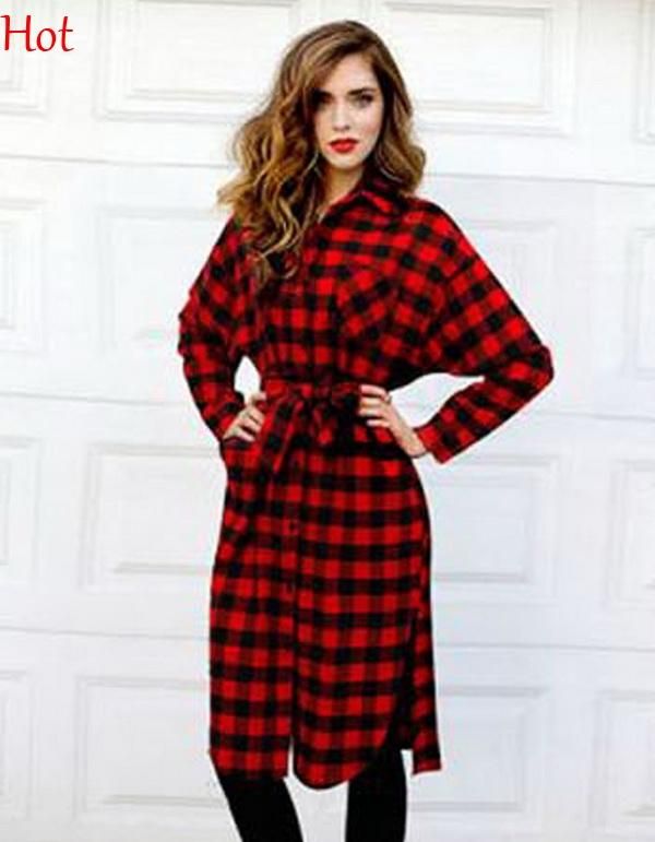 plaid dress winter