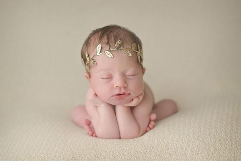 gold headband for baby girl
