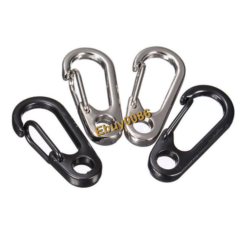 Safety Camping Hiking Hook Climbing Button Buckle Keychain Alloy Carabiner