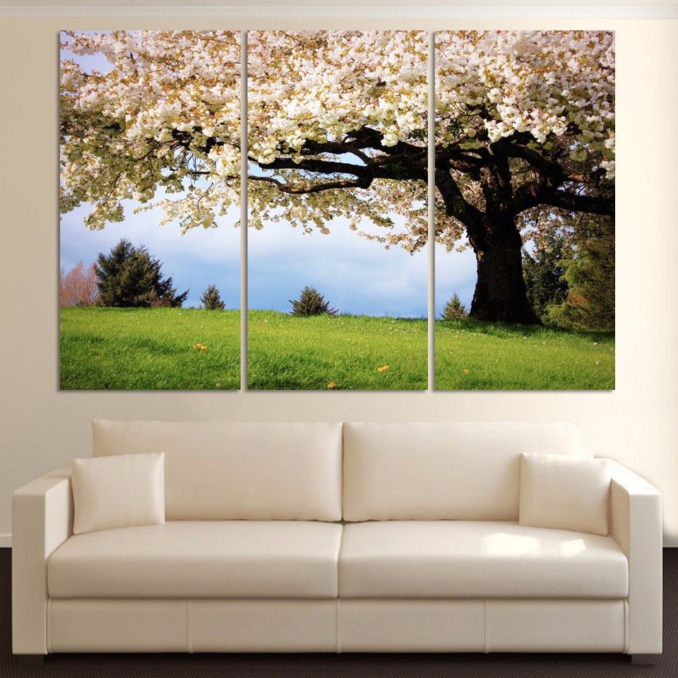 2019 luxry art oil canvas romantic wall art tree picture canvas painting green tree painting large wall pictures for living from chen365601001 16 09 romantic wall art