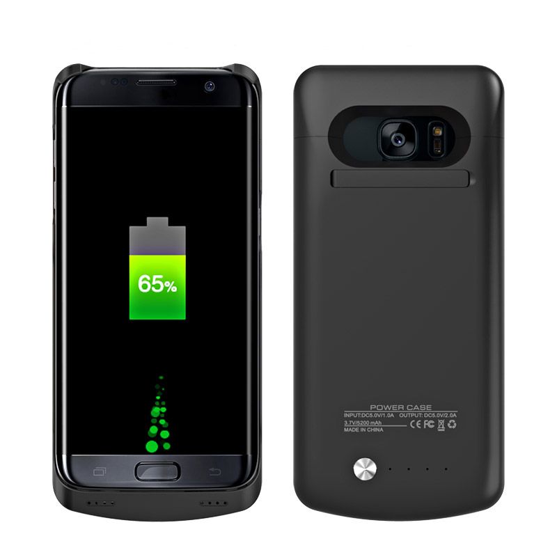 Galaxy Edge banco de la 5200mA portátil caja batería cargador inalámbrico externo