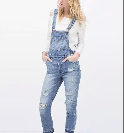 jean suspender pants