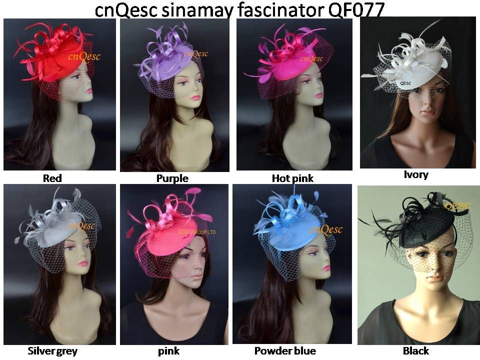 silver and pink wedding hats